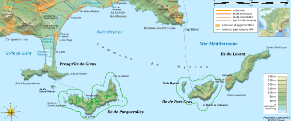 Îles_d'Hyères_topographic_map-fr.svg